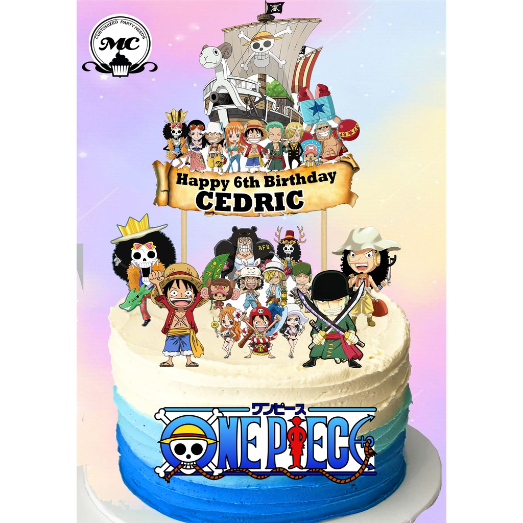 Monkey D. Luffy Anime Theme Cake Topper