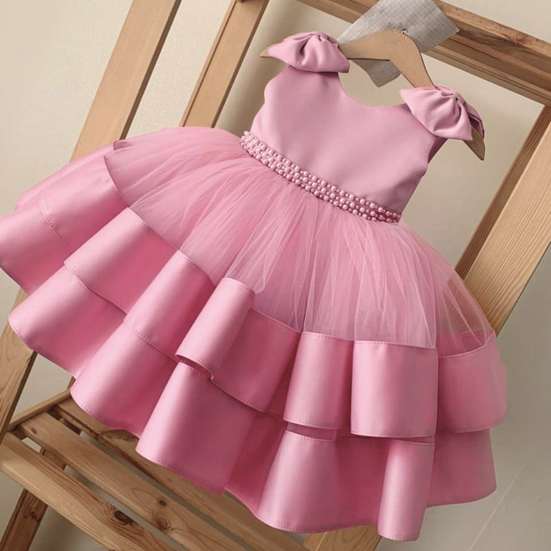 Newborn Baby Girl Dress Summer Girl 1 st Birthday Dress Tutu Princess Ball Gowns Wedding Baptism Dresses Shopee Philippines