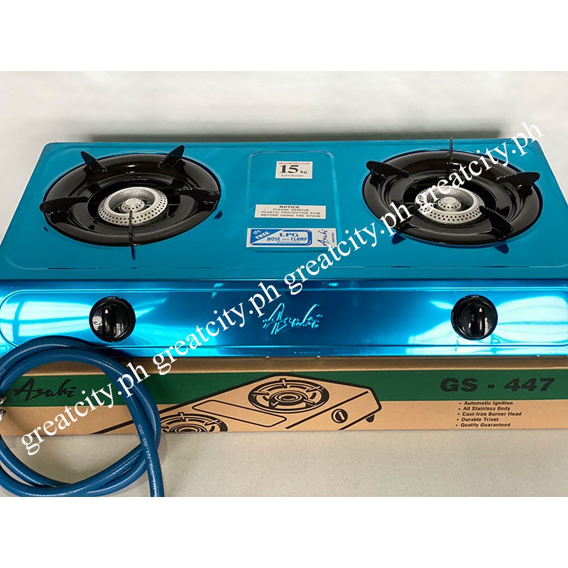 Asahi Double Burner Stove GS447 Shopee Philippines