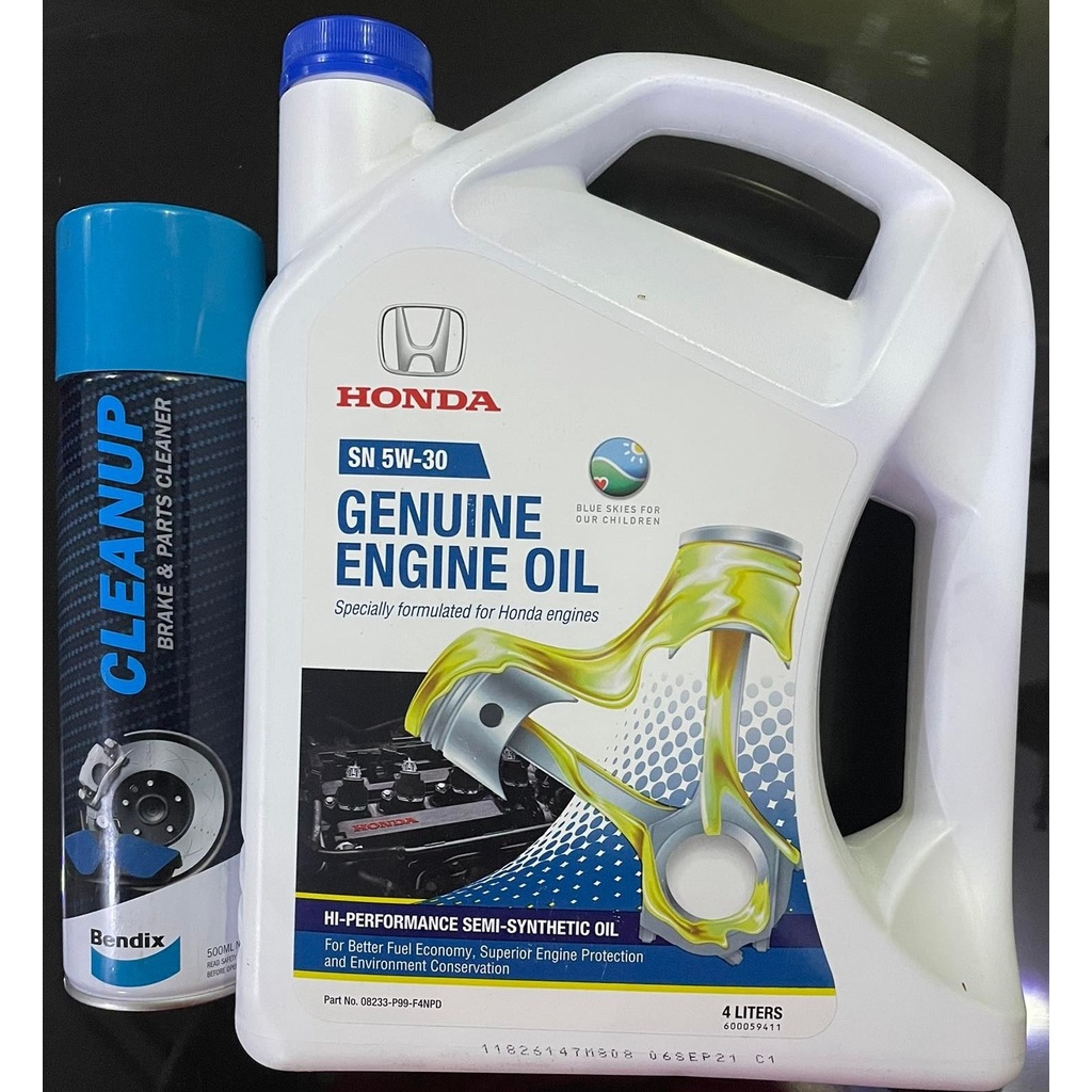 Honda Genuine Motor Oil SN 5W-30 ( 1 Gallon ) WITH FREE BENDIX BRAKE ...