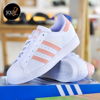 Adidas white and peach clearance shoes