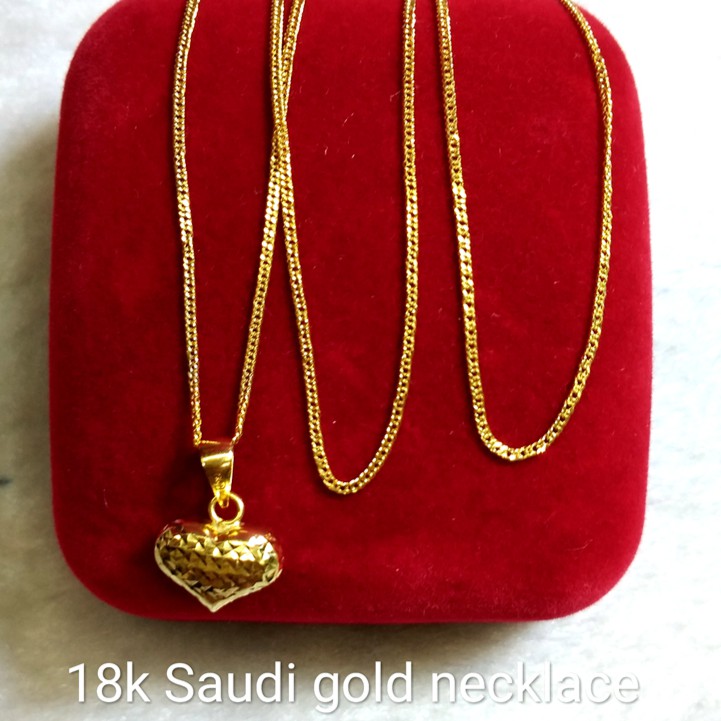 Saudi gold clearance necklace 18k price