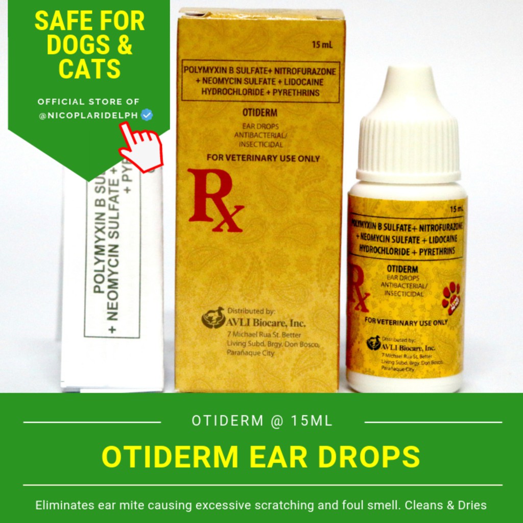 Otiderm antibacterial ear drops sale