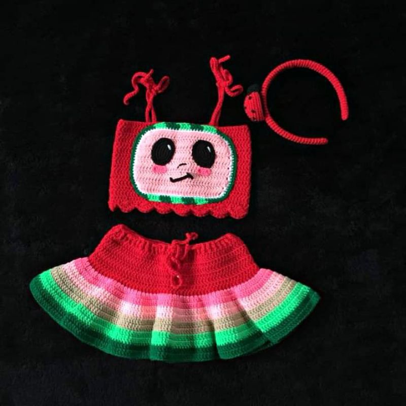 cocomelon crochet dress Amigurumi Dolls//Beautiful And Fast Crochet Doll Dress With Tutu  Net//Beginner Friendly