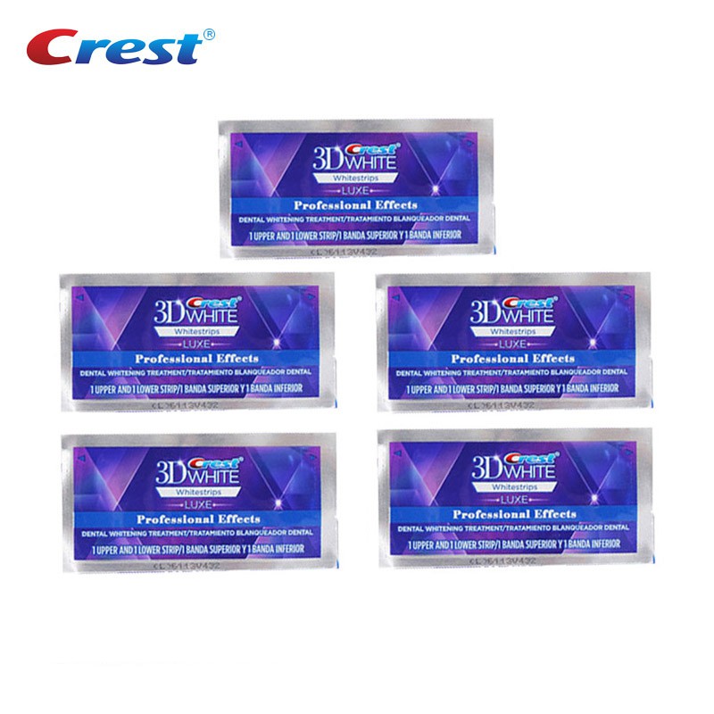 Crest 100 original Genuine 3D White Strips Luxe Professional Effects WhiteStrips Dental Tooth