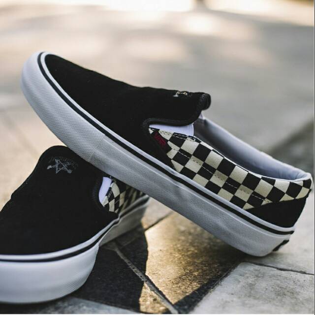 Checkerboard shop vans thrasher