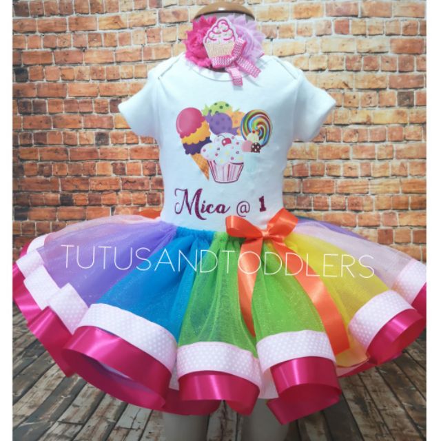 Candyland Theme Tutu Set Shopee Philippines