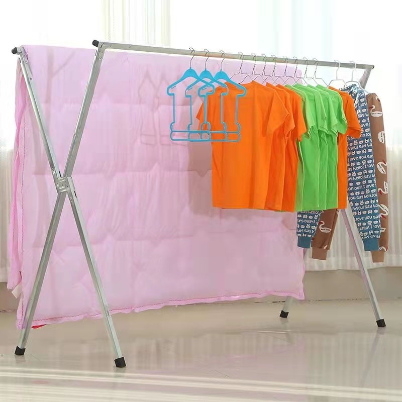 COD Foldable Drying Racks For Clothes Stainless Steel Clothes Hanger
