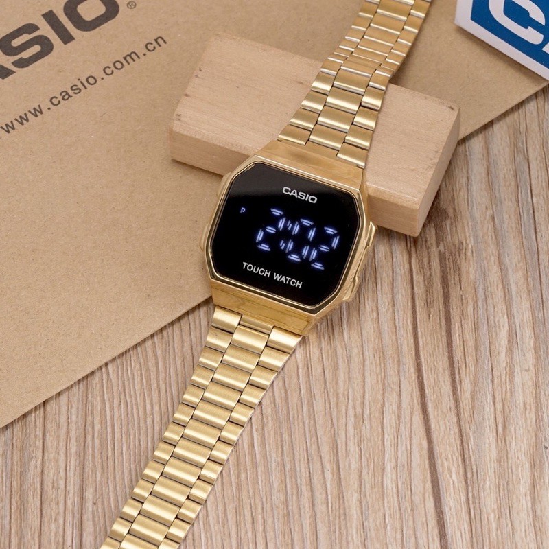 Touch Screen watch waterproof Unisex Watch black gold rose gold Silver 168TCH Shopee Philippines