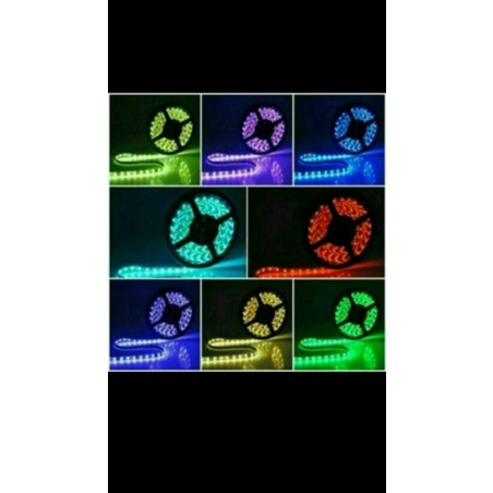 Led strip rgb dc 24vol type 5050 lamp + jell 1 roll 5 meters long ...