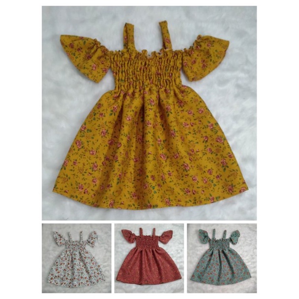 Off shoulder 2024 baby frock