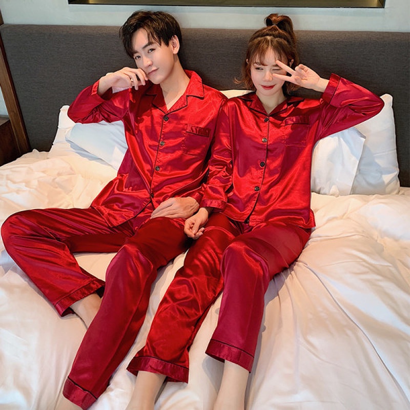 Silk Pajama Sets for Couples, Luxury Matching Sets