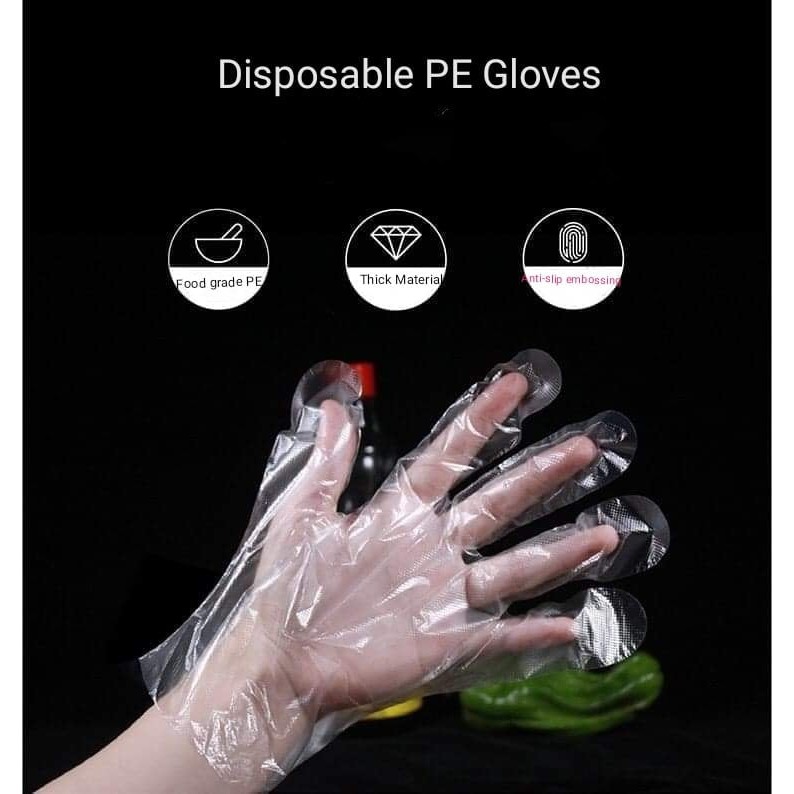 Philippines no.1 High Quality Disposable Plastic Gloves 1pack