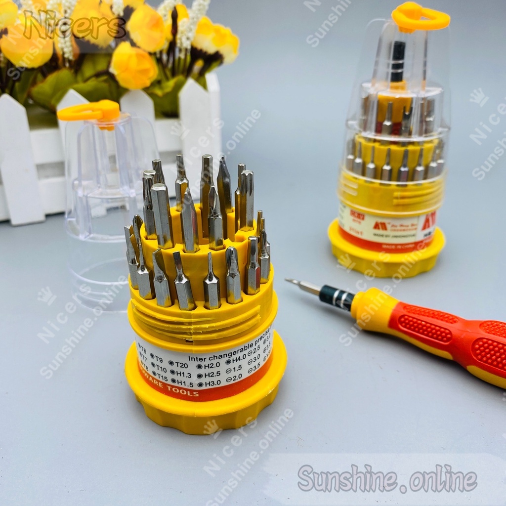 31 in 1 Set multi-function screwdriver set Pocket Precision Electro ...