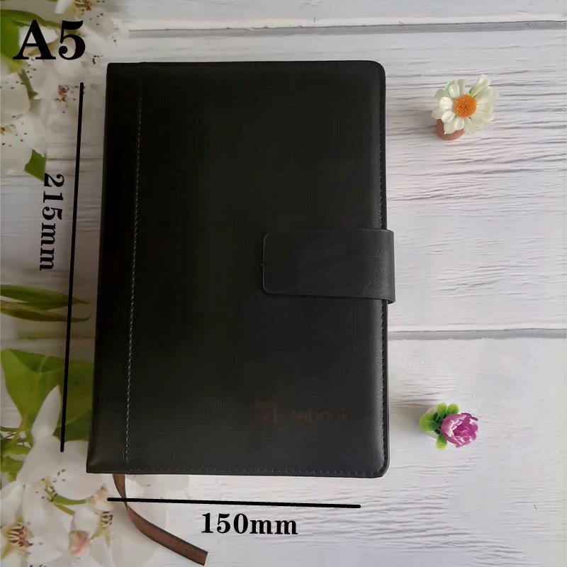 Business writing notebook thick notebook leather cover diary school ...