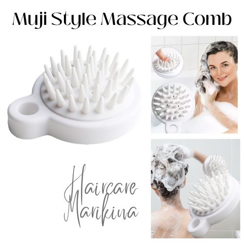 Brush Scalp Massager / Silicon Brush / Aesthetic / Muji Style