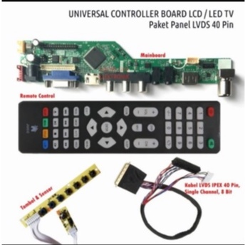 Ex Laptop 40pin LED Panel Board Package - Universal LED LCD Board ...