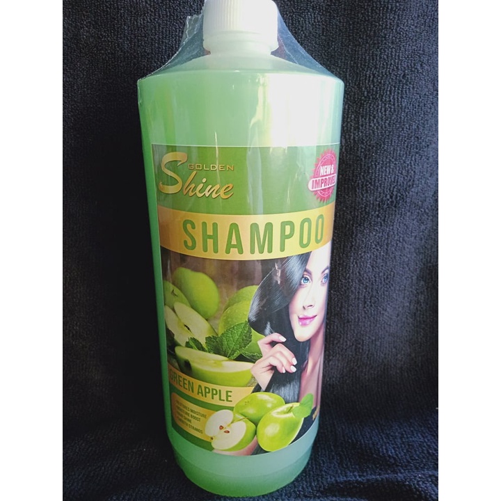 GS Shampoo Green apple hair shine smooth strands 1000ml | Shopee ...