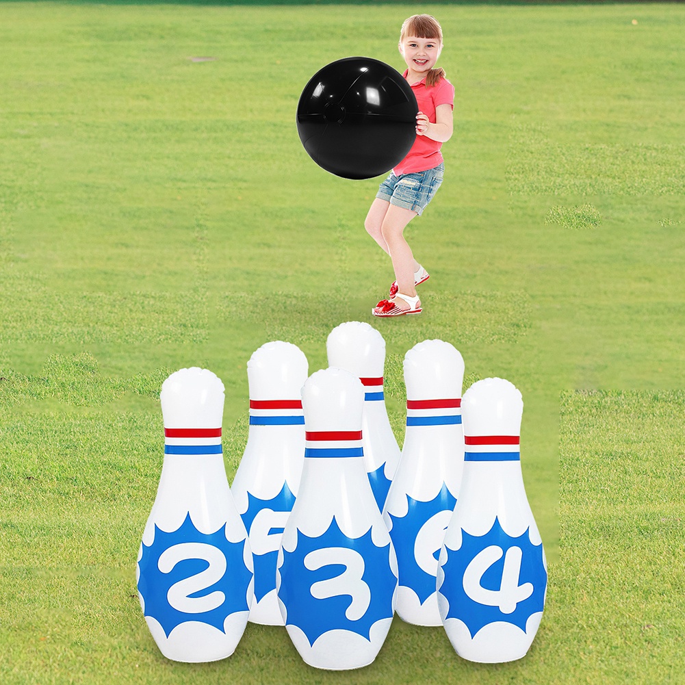 Giant Inflatable Bowling Set for Kids Adults Funny Bowling Toy with 1