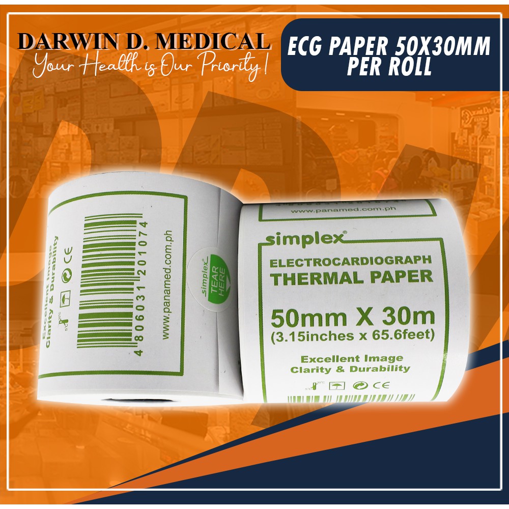 ECG PAPER 50X30MM SIMPLEX PER ROLL Shopee Philippines