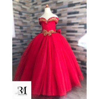 Red gown for on sale 7th birthday girl