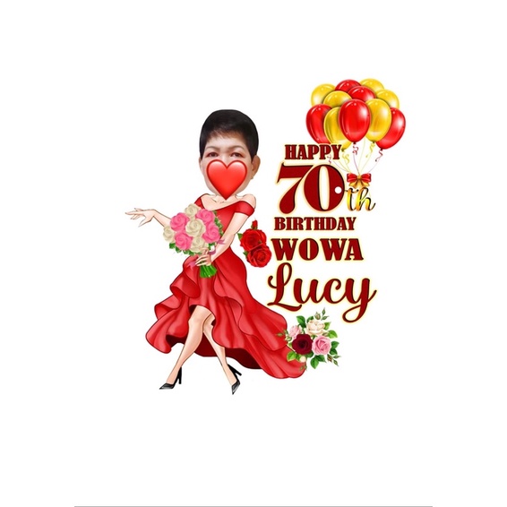 MOTHER CAKE TOPPER 24 CHANGE MESSAGE AND FACESWAP Shopee Philippines