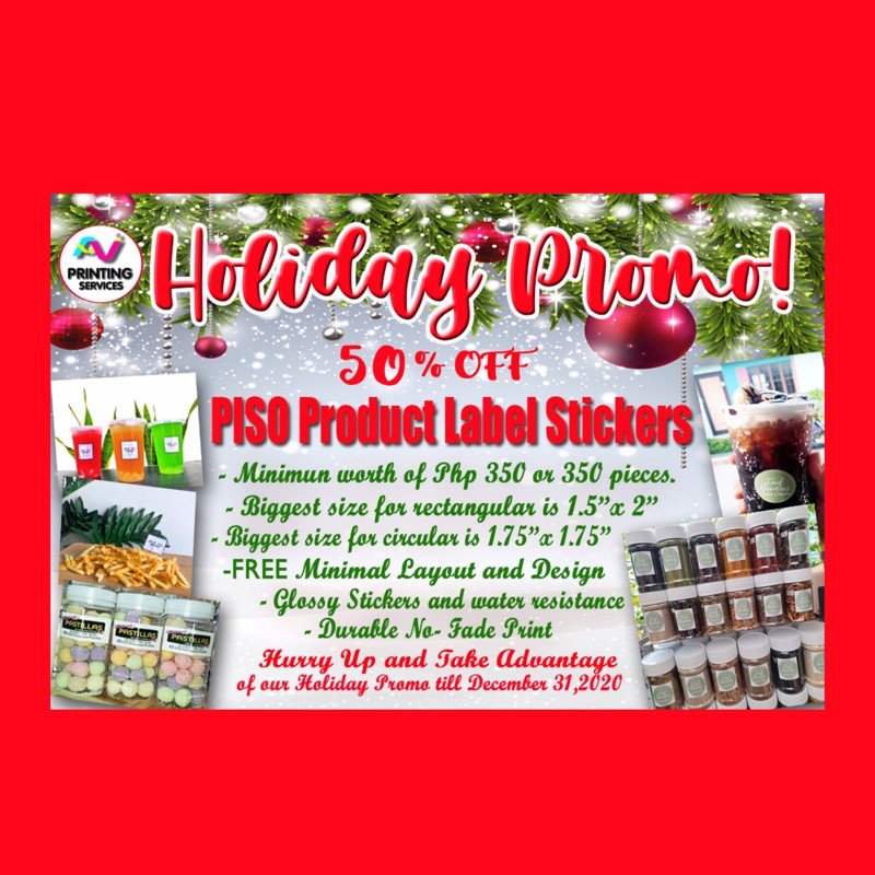 Sticker Label Waterproof PISO per sticker | Shopee Philippines