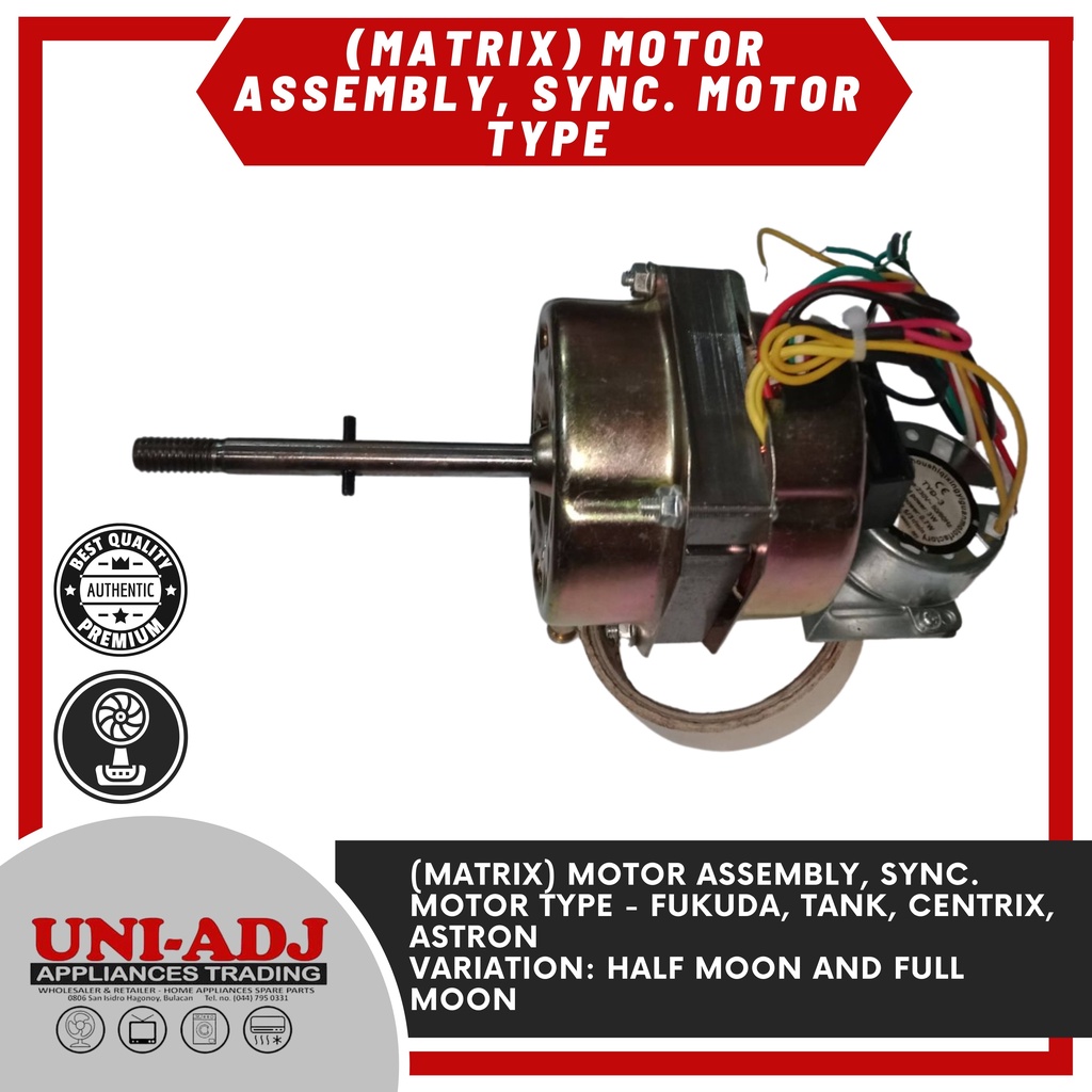16mm Fukuda Electric fan Motor Assembly sync.motor type (Matrix 66/43