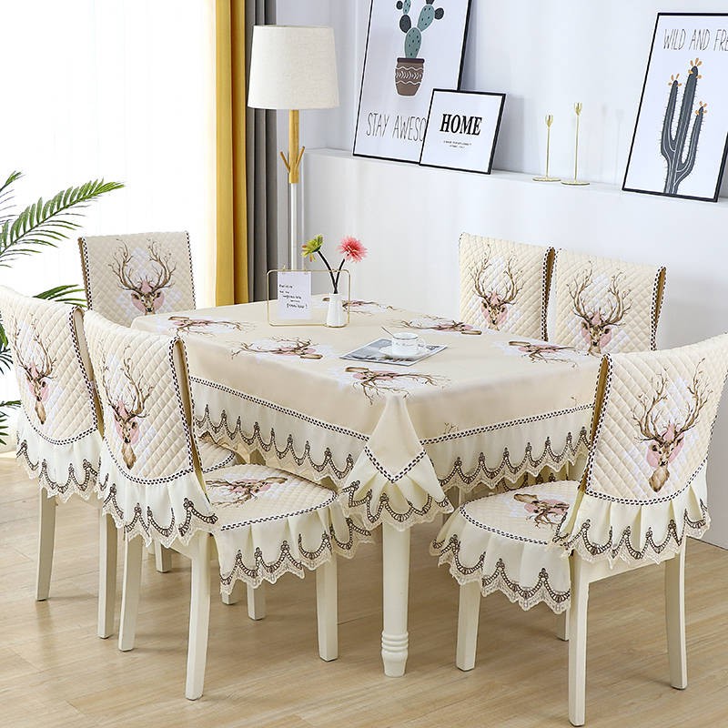 tablecloth Chair set chair cushion set table cloth set table cloth chair cover household chair cover cover chair cover dining table chair cover Shopee Philippines