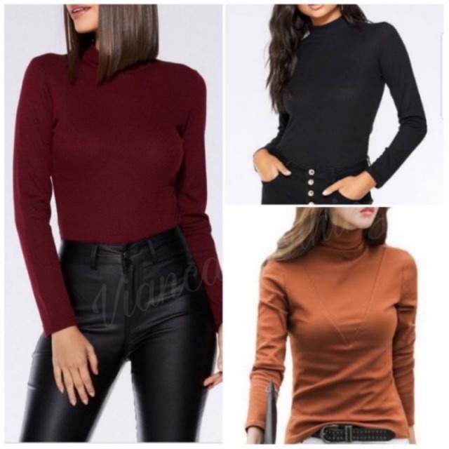 Turtleneck 2024 sweater shopee