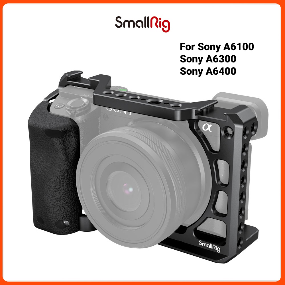 SmallRig Cage with Silicone Handle for Sony A6100/A6300/A6400 Camera 3164