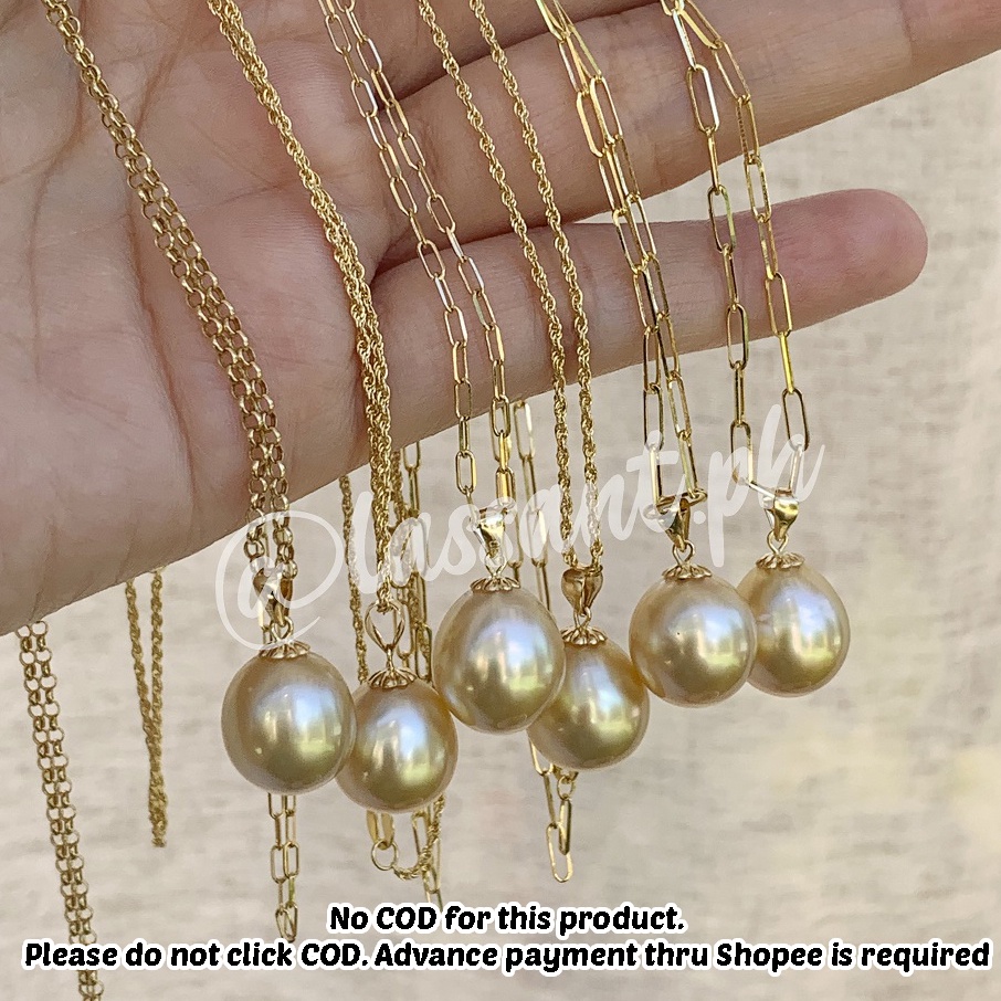 Golden south sea hot sale pearl pendant