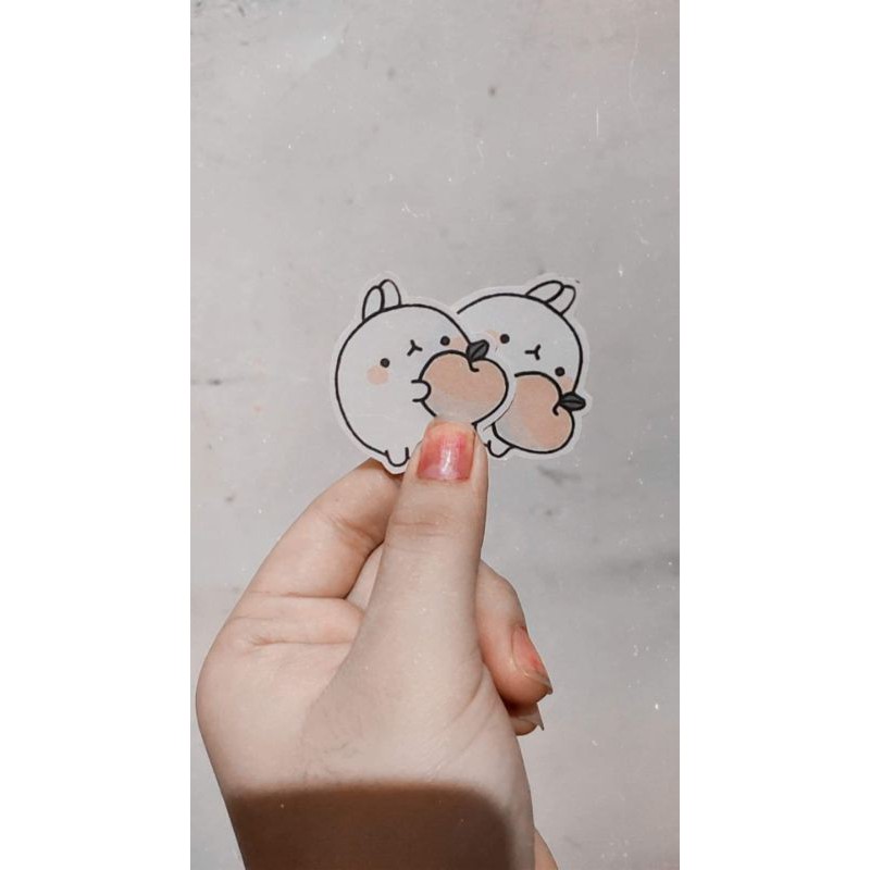 Molang (fanart) sticker kawaii stationery sticker Shopee Philippines