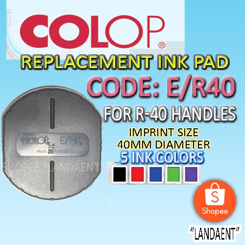 COLOP Replacement Ink Pad (E/R40) for R-40 handles | Shopee Philippines