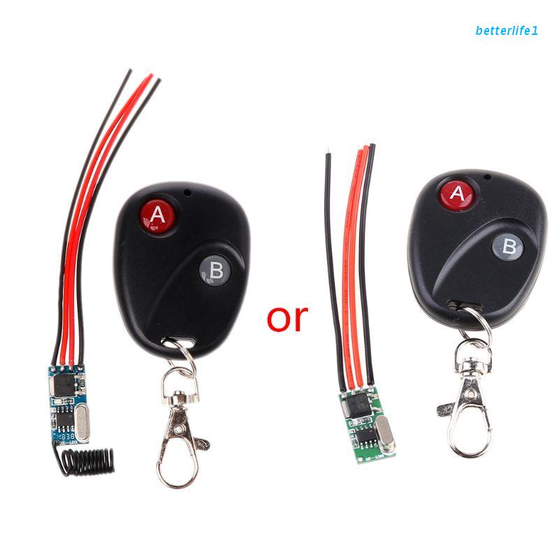 BTM 433 MHz Wireless Remote Control Switch Micro Mini DC 3.7V 3V 5V 6V ...