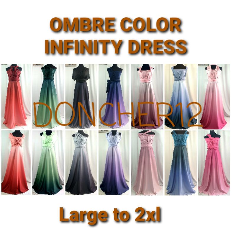 Ombre infinity clearance dress