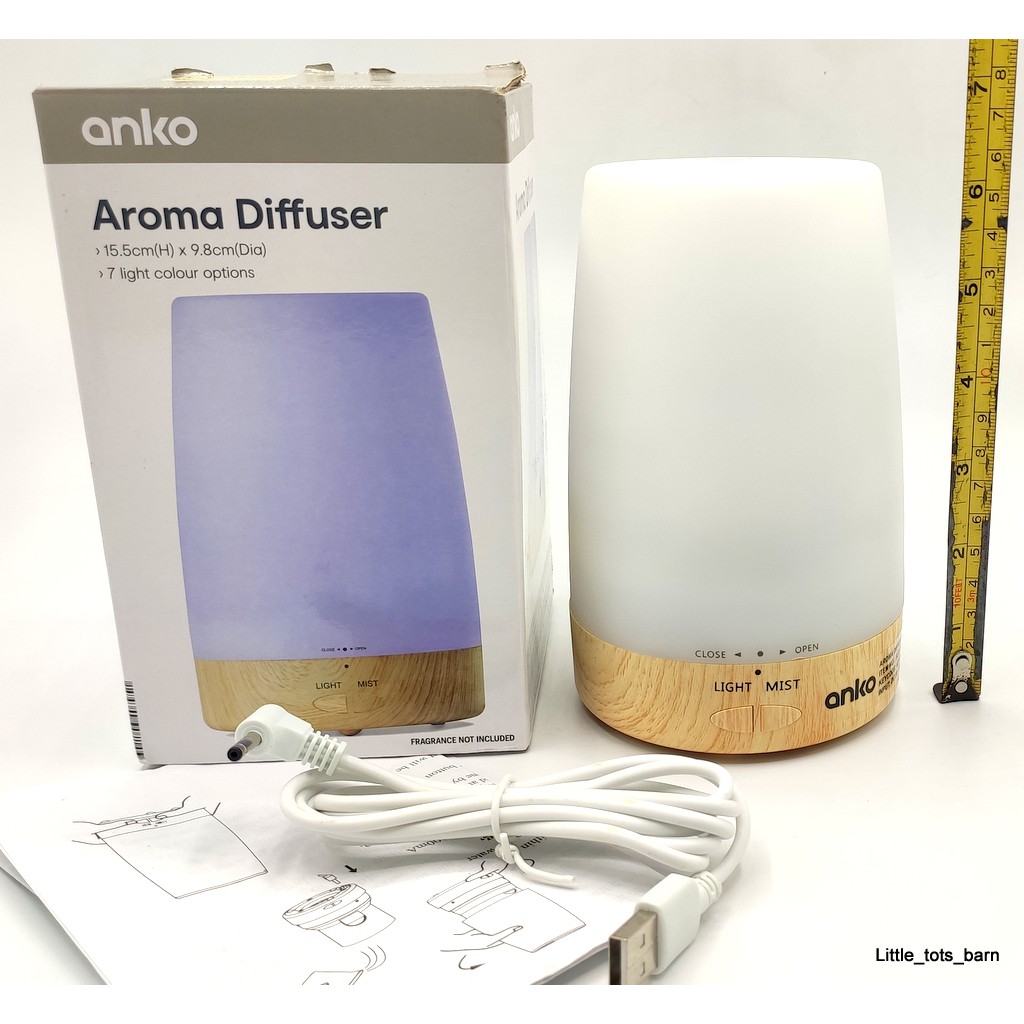 LTB KMART ANKO ESSENTIAL OIL USB AROMA DIFFUSER WITH LIGHT Shopee Philippines