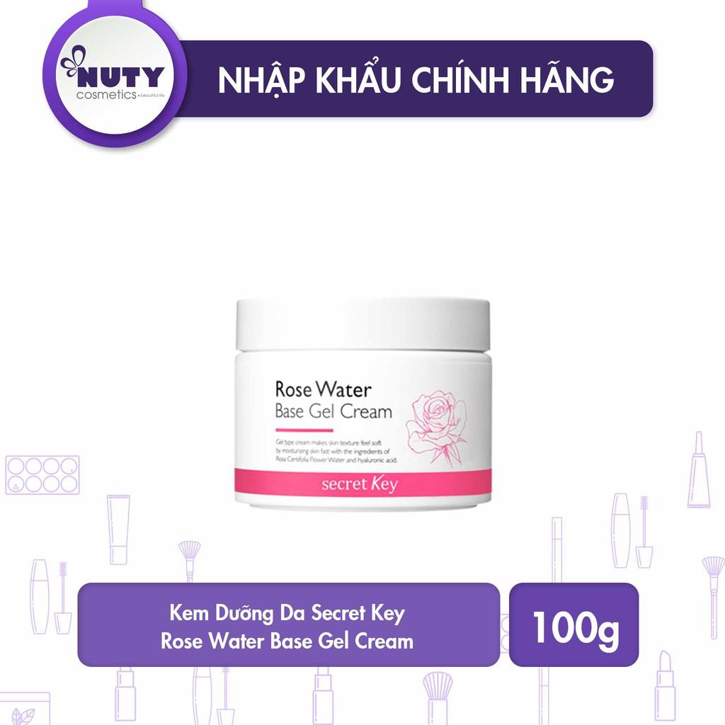 Secret Key Rose Water Base Gel Cream (100g) | Shopee Philippines