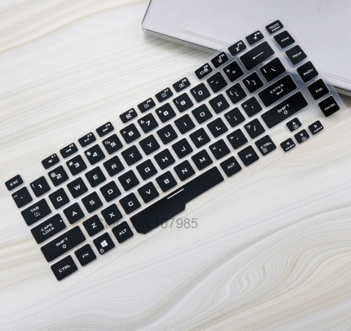 Silicone laptop Keyboard Cover Protector Skin for ASUS ROG Strix G G531 ...