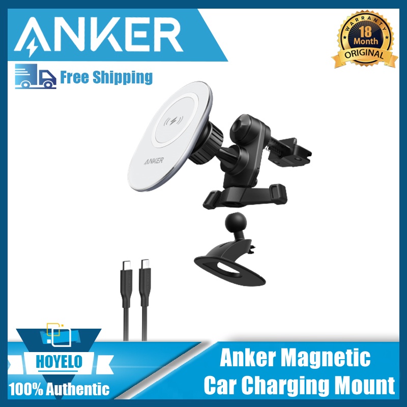 Anker Car Mount Charger, PowerWave Car Charging Mount with 4