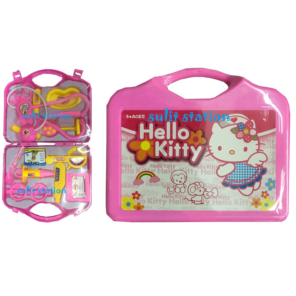 HELLO KITTY MEDICINE DOCTOR TOOL KIT SET in CARRY CASE BAG TOYS Shopee Philippines