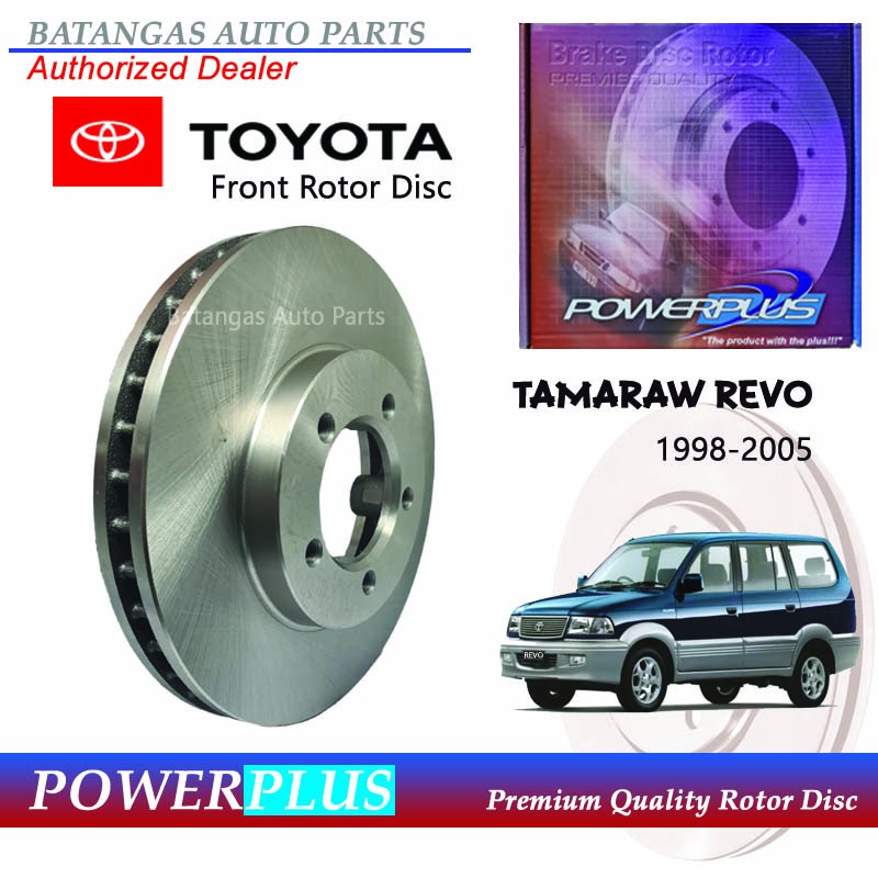 Rotor Disc Front Toyota Tamaraw Revo 1998-2005 PRD-47182 | Shopee ...