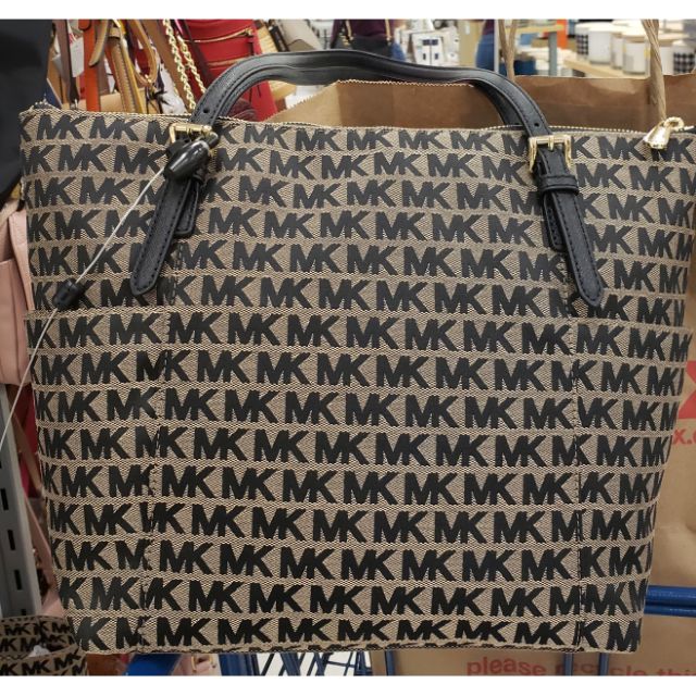 SOLD SALE MICHAEL KORS Jet Set EW Top Zip Monogram Tote Bag