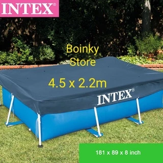 Rectangle Pool Cover with Elastic Rope, Pool Cover for Inflatable Pool, Rectangle Inflatable Pool Cover 120 inch x 729 inch Dustproof Waterproof