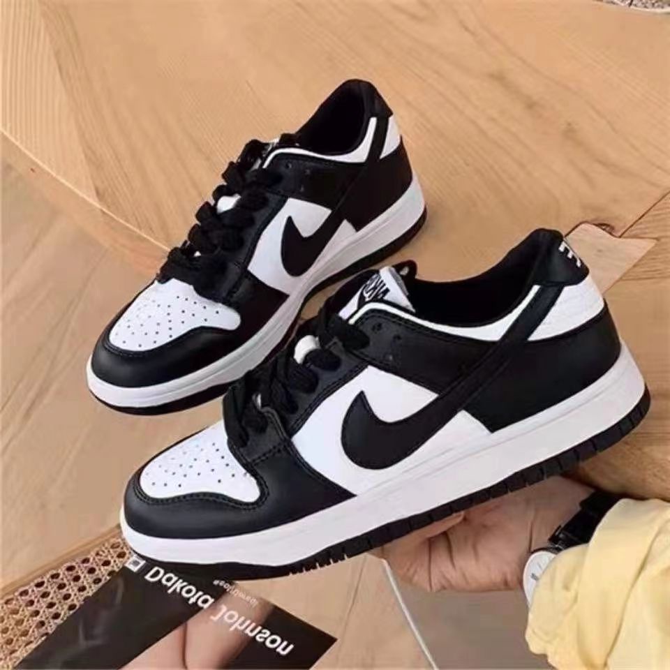 Nike men s shoes aj air force one black and white panda sneakers