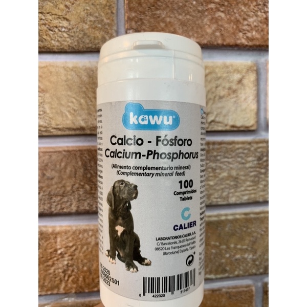 KAWU Calcium Phosphorus for Dogs 100 Tablets Mineral