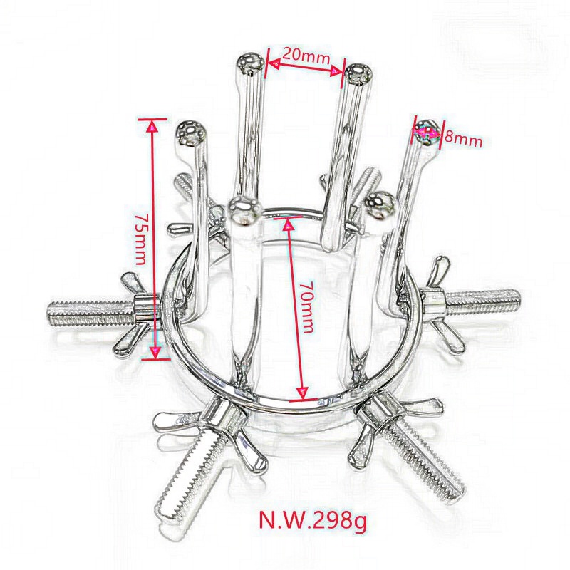 4 Types Anal Expansion Device Extreme Metal Anus Vagina Dilator Pussy Speculum Mirror Sex Shop