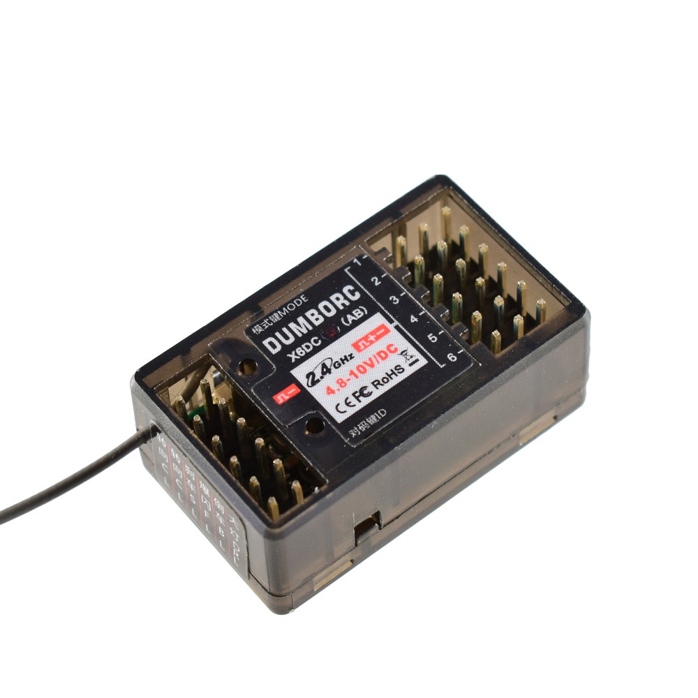 DUMBORC X6FG X6F X6DC X6DCG 2.4G 6CH Receiver with Gyro for RC DUMBORC ...