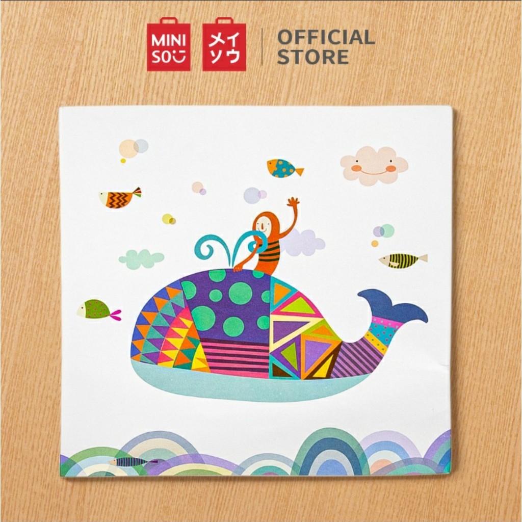 MINISO! Schetchpad & Coloring book. Miniso coloring book. surabaya ...