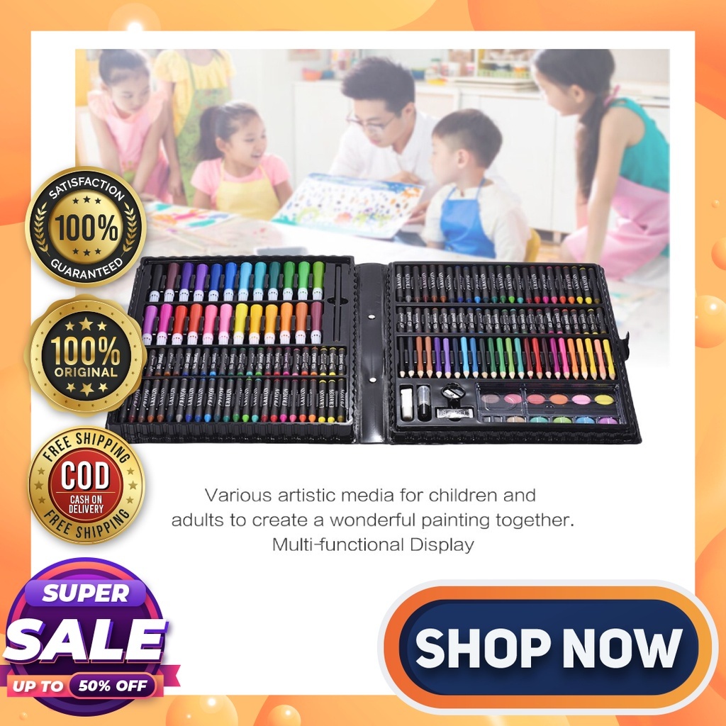 168pcs Drawing Pen Art Set Kit Painting Sketching Color Pencils